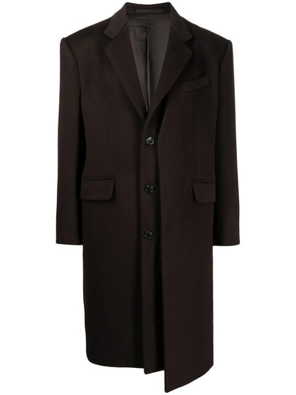 Layered Single-Breasted Coat