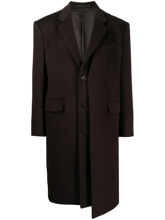 Layered Single-Breasted Coat