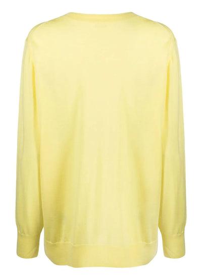 V-Neck Fine-Knit Jumper