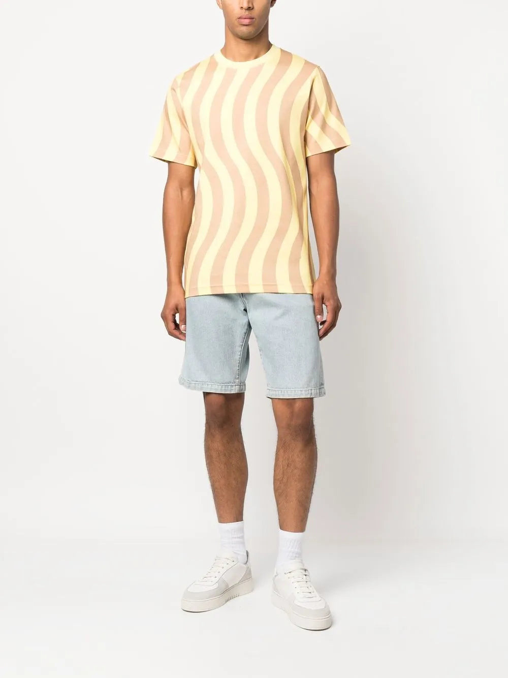 Wave-Print Short-Sleeve T-Shirt