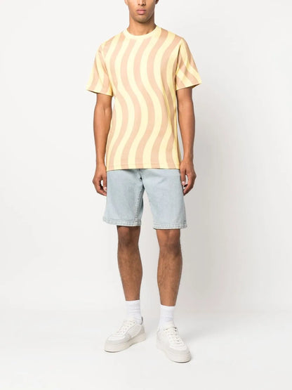 Wave-Print Short-Sleeve T-Shirt
