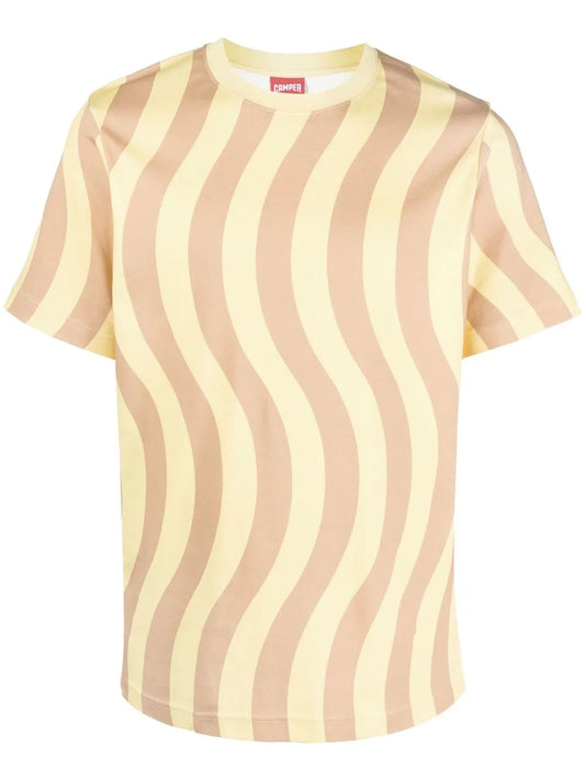 Wave-Print Short-Sleeve T-Shirt