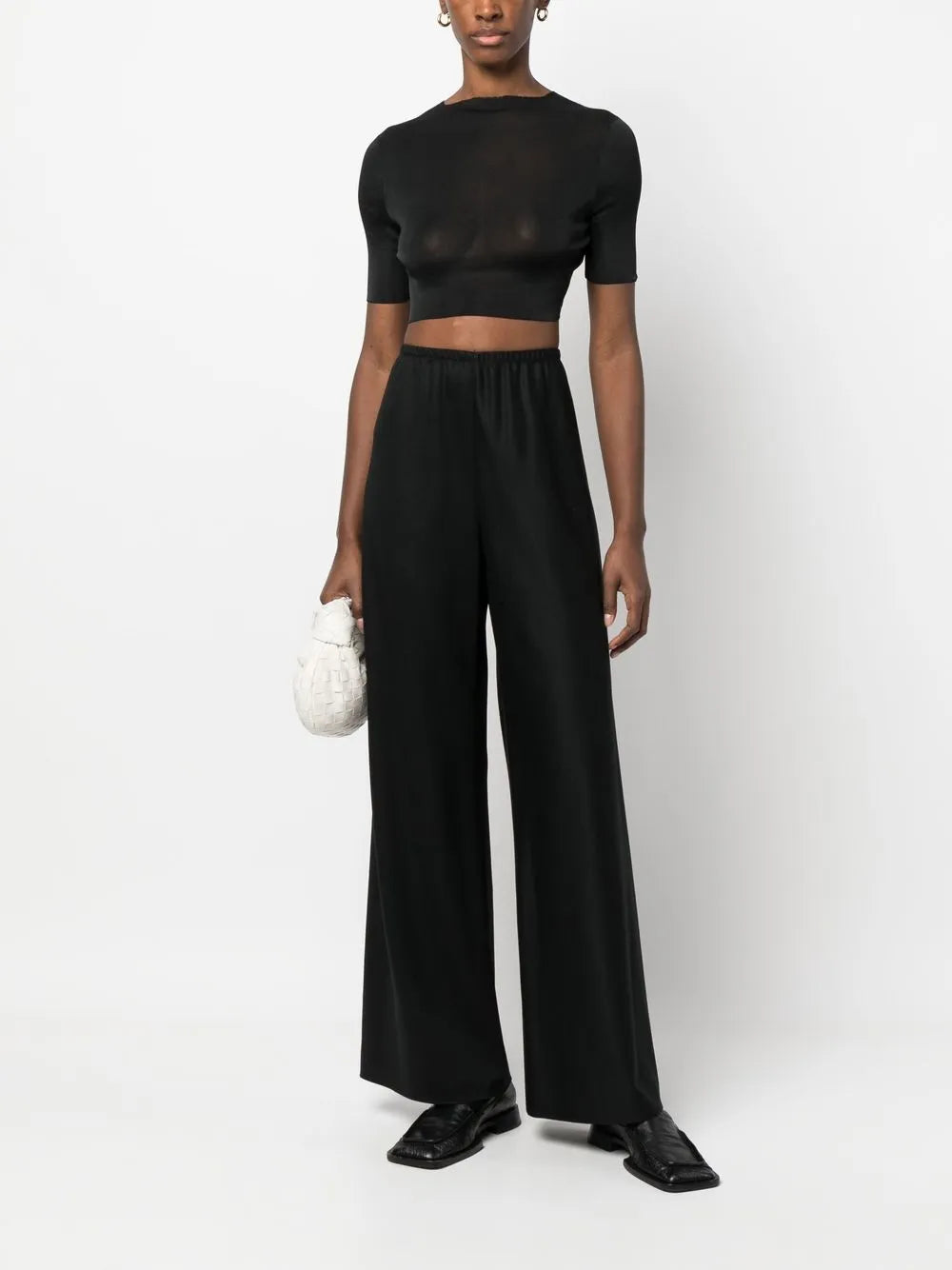 High-Waisted Wide-Leg Trousers