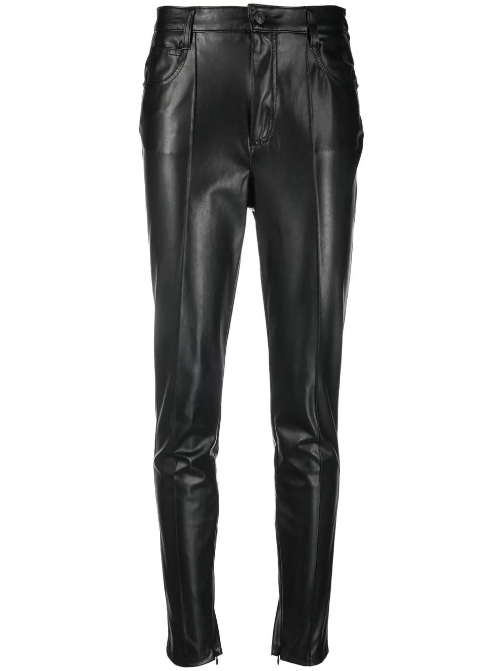Faux-Leather Skinny Trousers