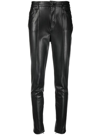 Faux-Leather Skinny Trousers