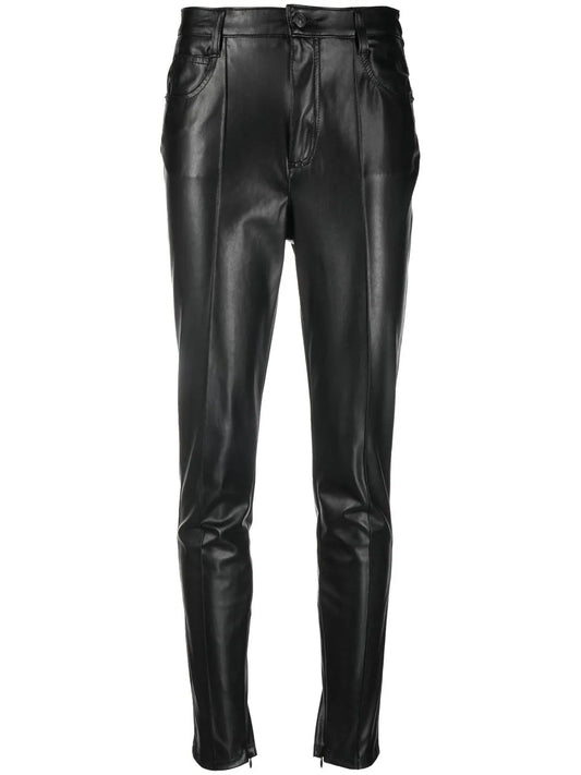 Faux-Leather Skinny Trousers