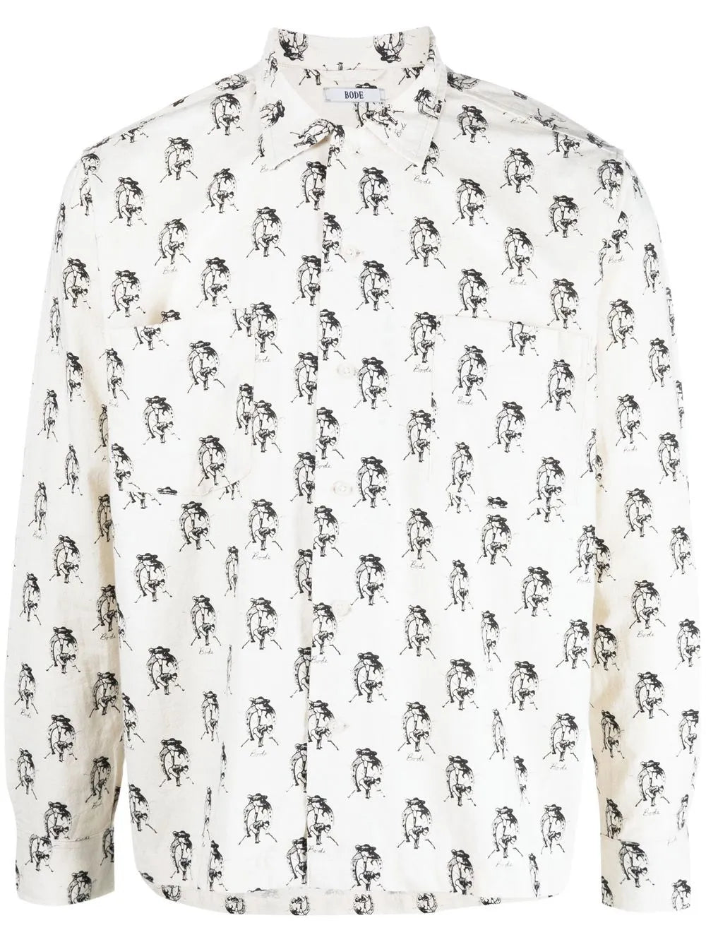 Graphic-Print Long-Sleeve Shirt