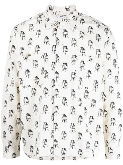 Graphic-Print Long-Sleeve Shirt