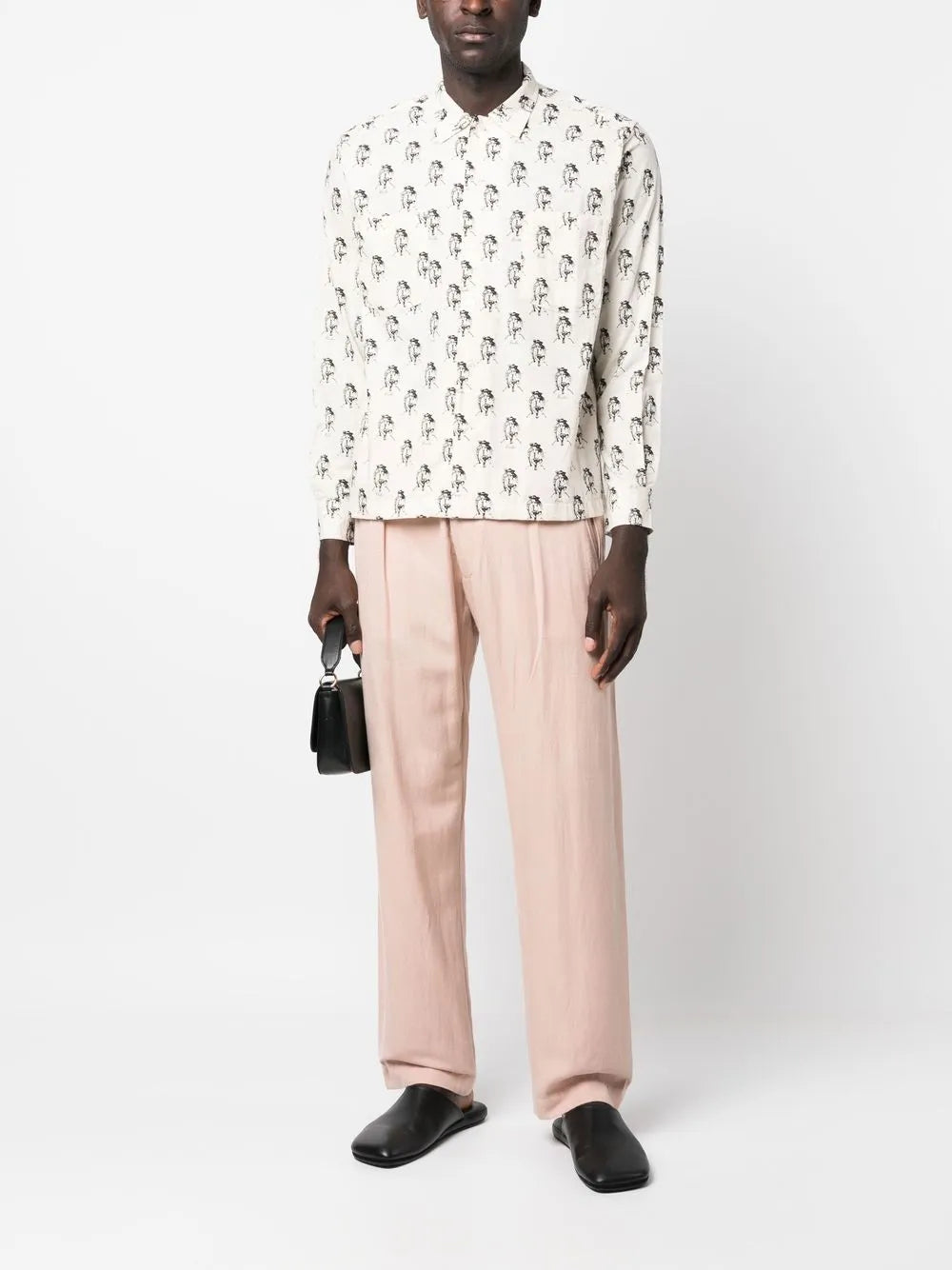 Graphic-Print Long-Sleeve Shirt