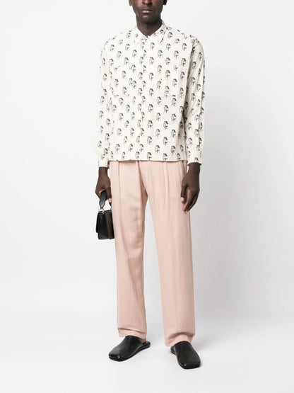 Graphic-Print Long-Sleeve Shirt