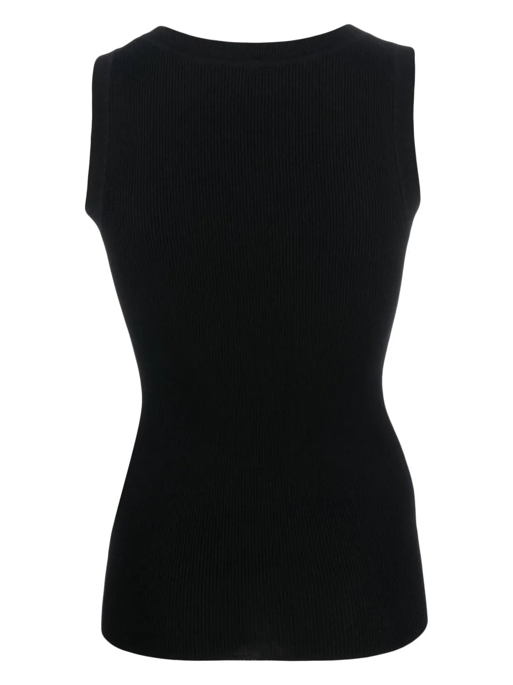 Cipria Ribbed-Knit Tank Top