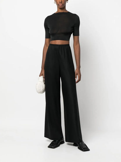 Cropped Short-Sleeve Top