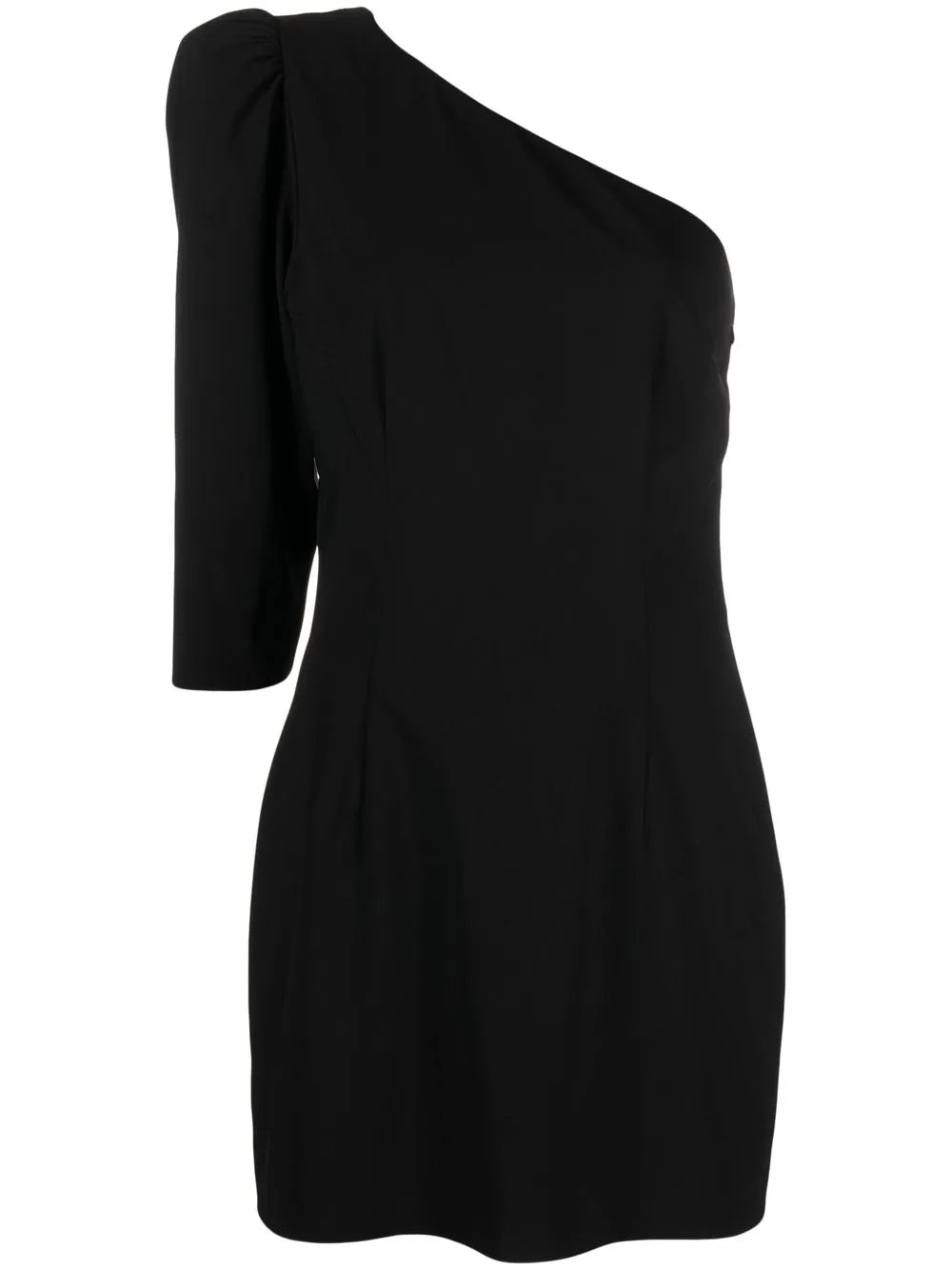 Logo-Plaque One-Shoulder Dress