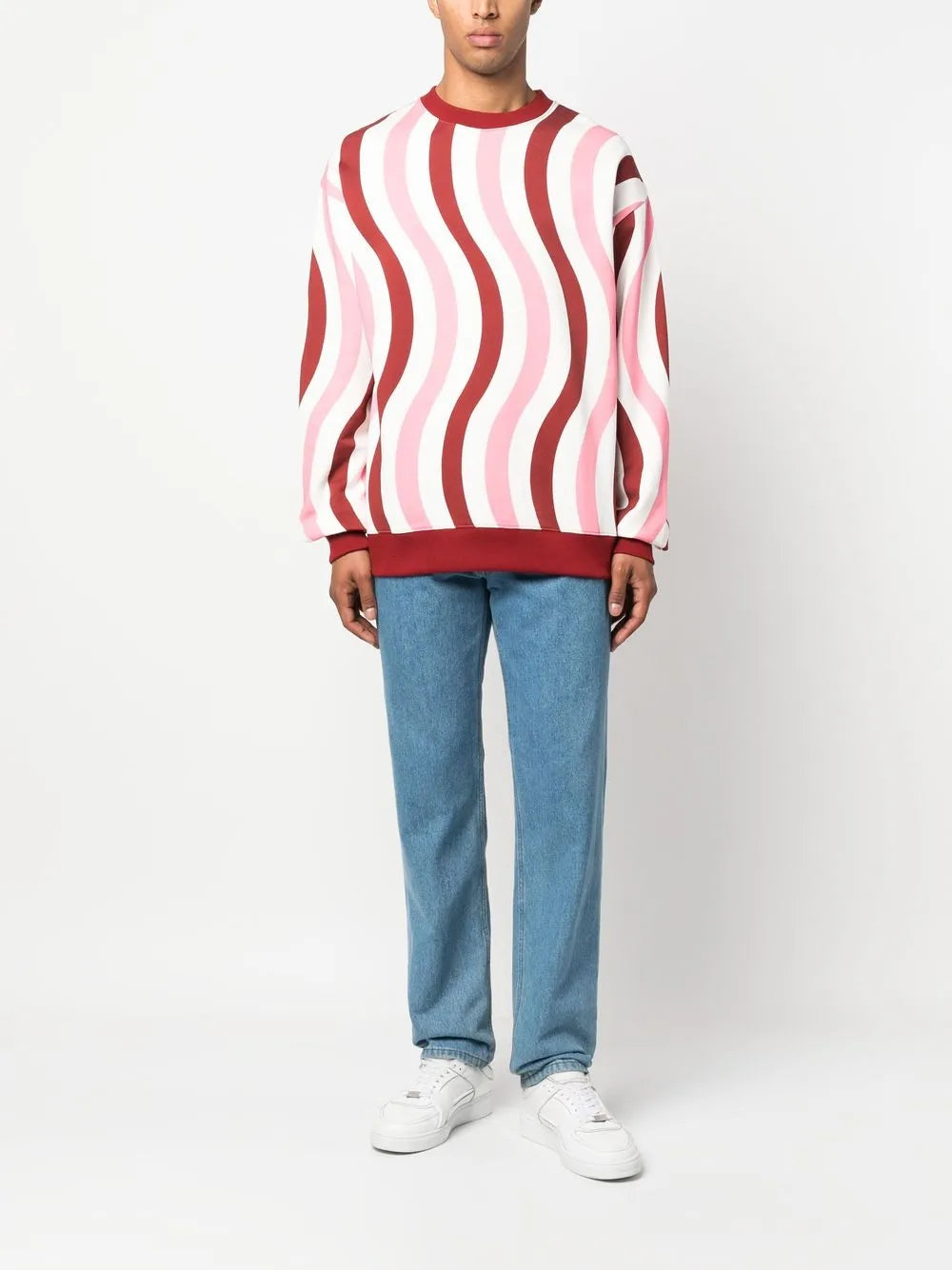 Wave-Print Cotton Sweatshirt