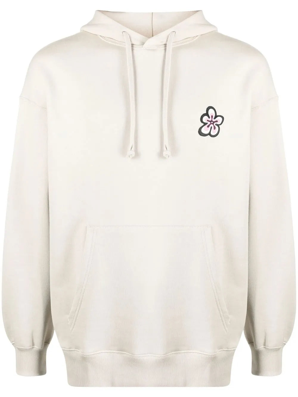 Floral Print Cotton Hoodie