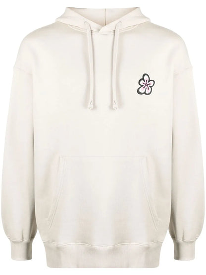 Floral Print Cotton Hoodie