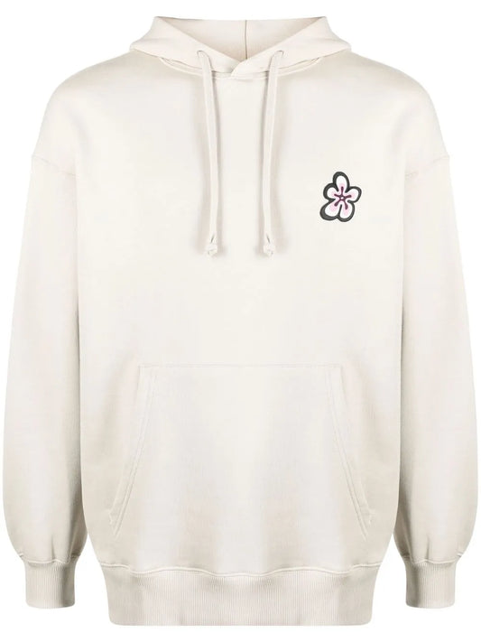 Floral Print Cotton Hoodie