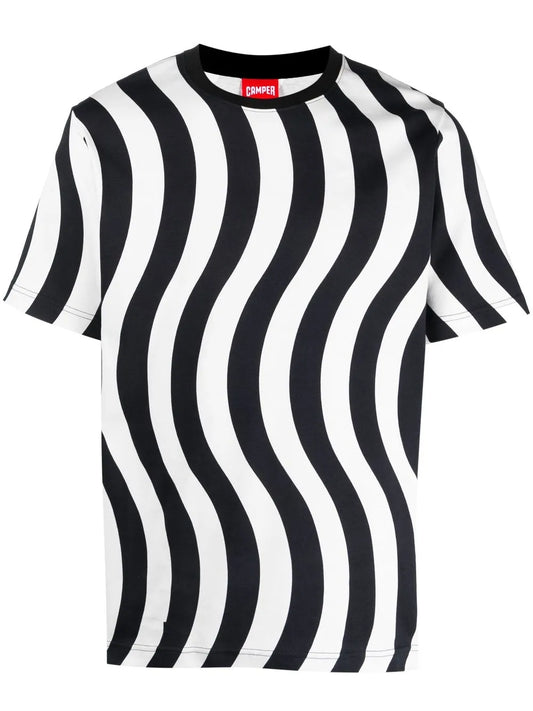 Wave-Print Short-Sleeve T-Shirt