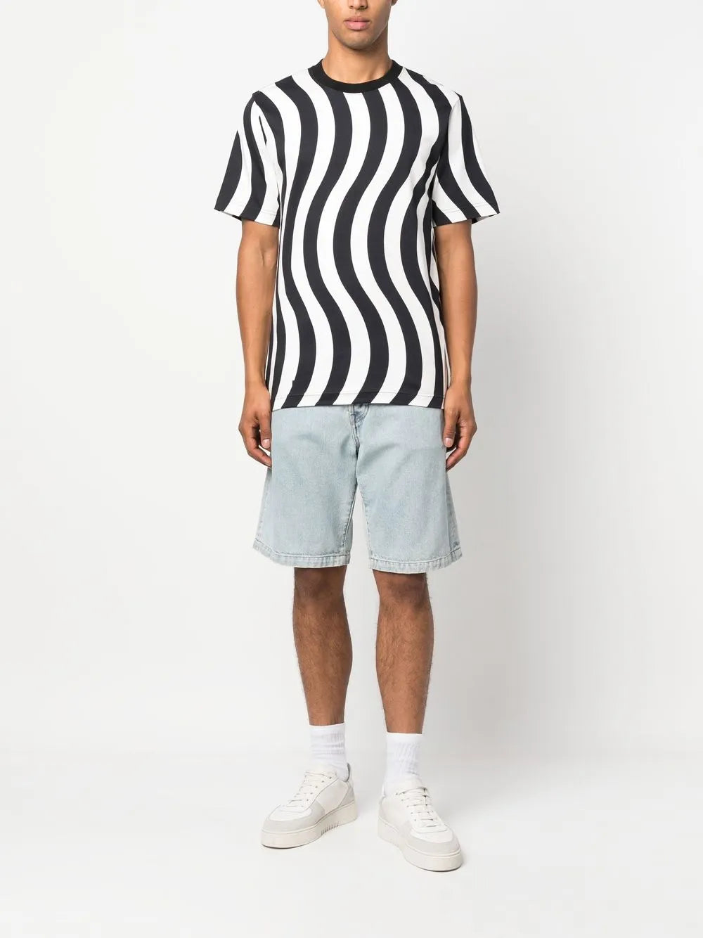 Wave-Print Short-Sleeve T-Shirt