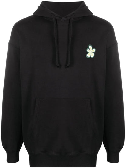 Floral Print Cotton Hoodie