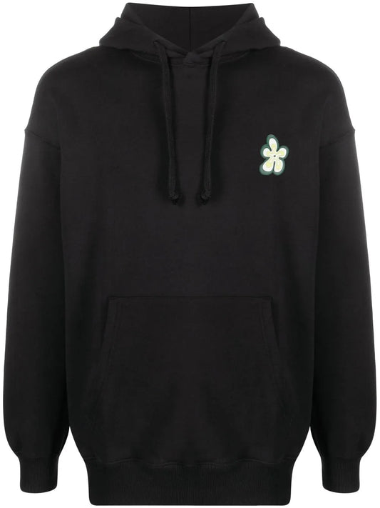 Floral Print Cotton Hoodie