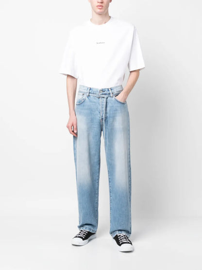 Straight-Leg Cotton Jeans