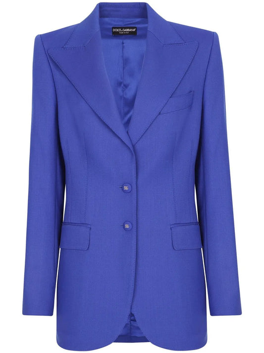 Single-Breasted Wool Blazer