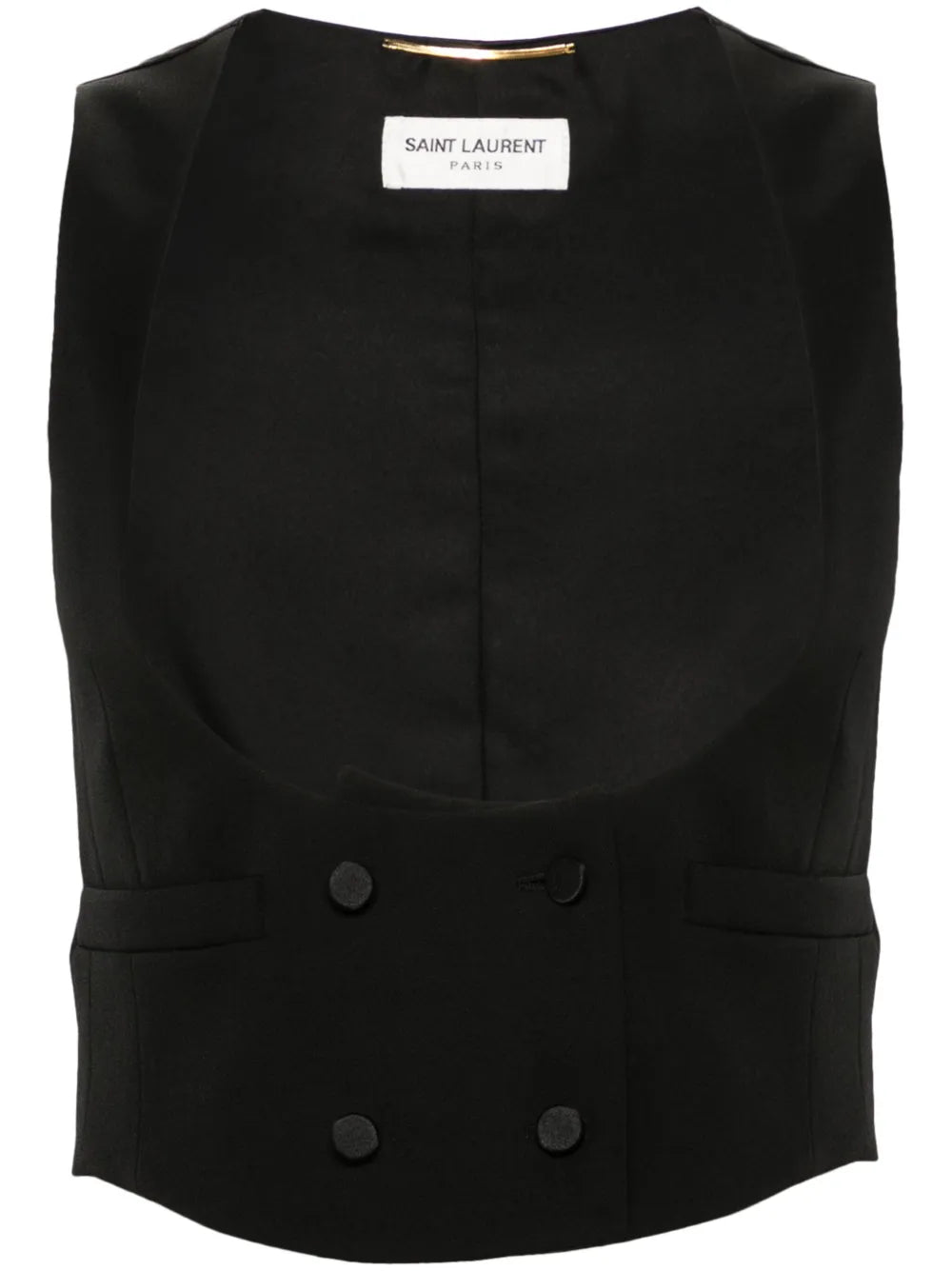 Double-Breasted Cropped Waistcoat