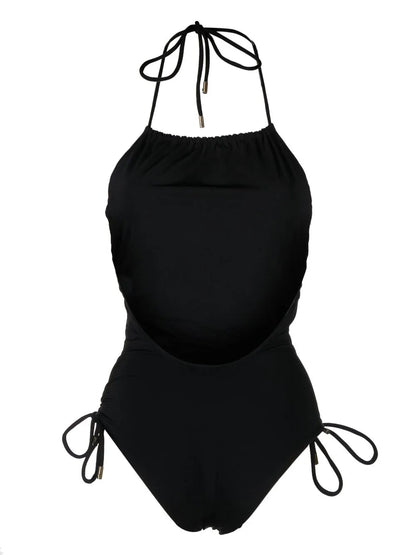Lace-Up Detail Swimsuit