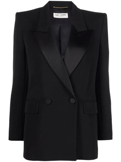 Double-Breasted Wool Blazer