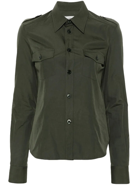 Military Button-Up Cotton Shirt