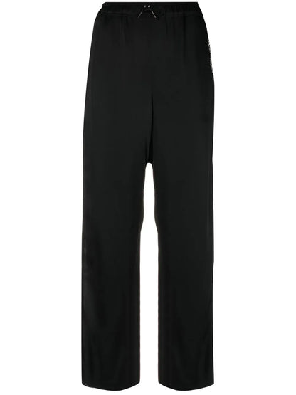 Logo-Embroidered Crop Trousers