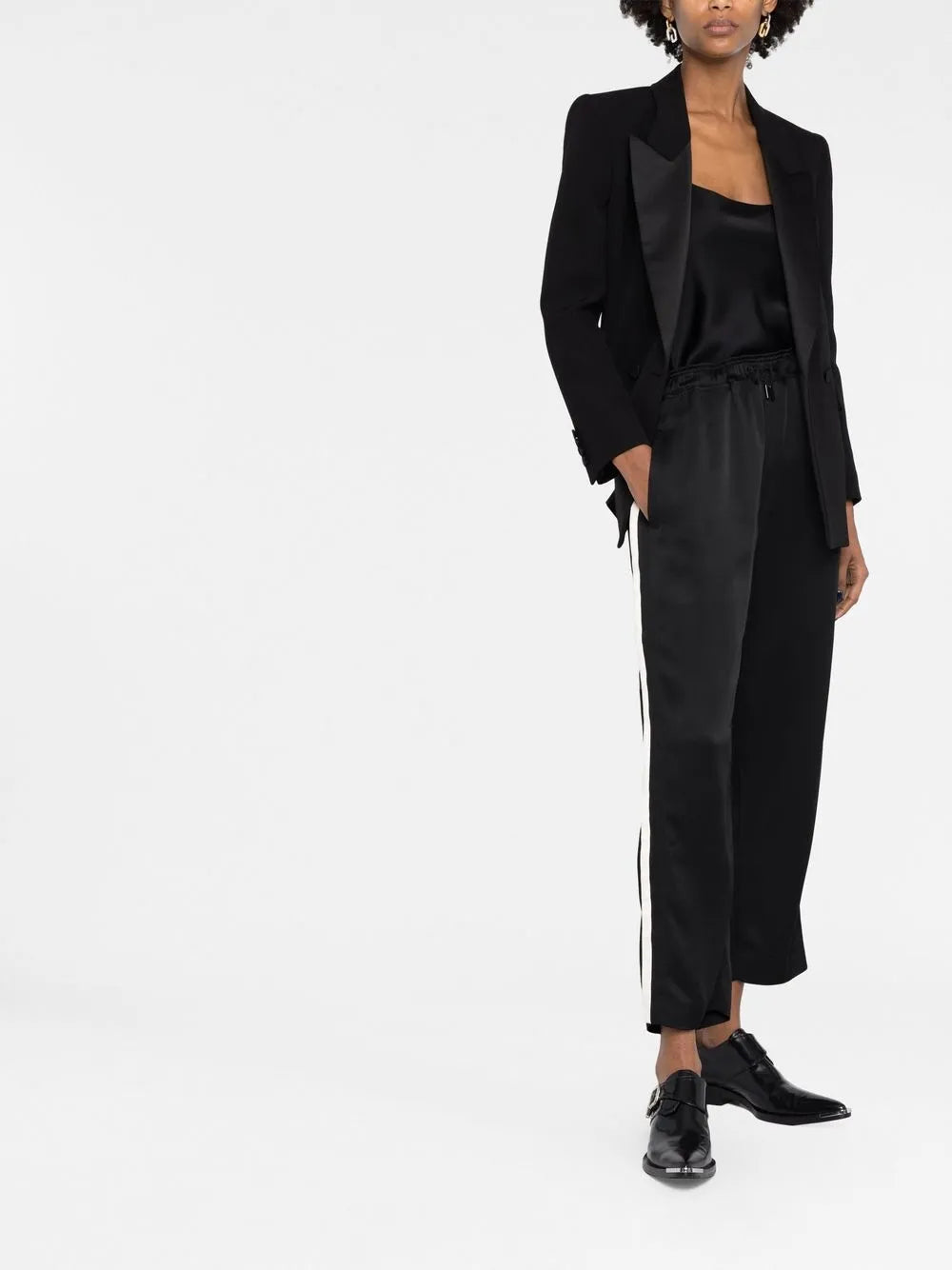Logo-Embroidered Crop Trousers