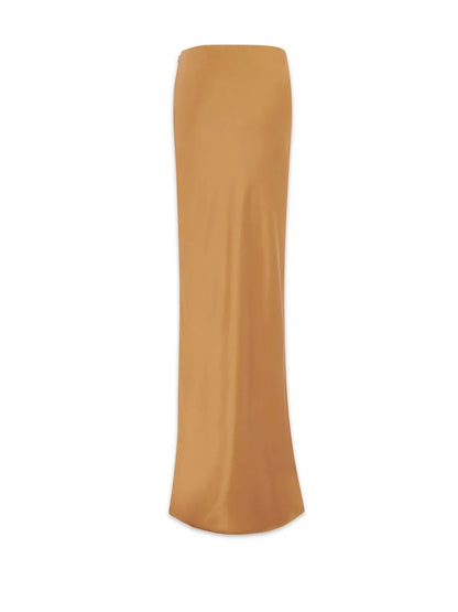 Silk Floor-Length Skirt