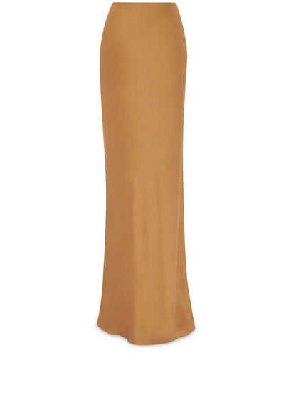 Silk Floor-Length Skirt