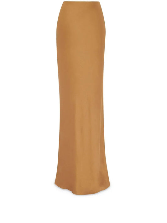 Silk Floor-Length Skirt