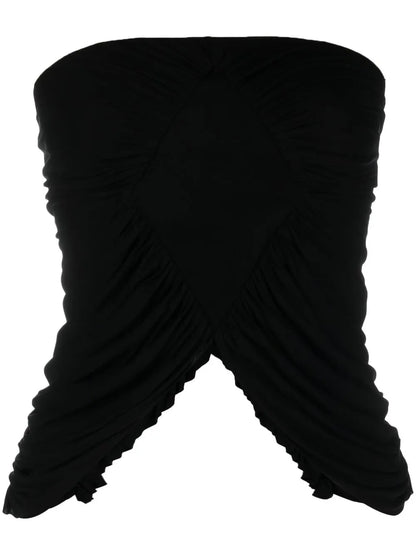 Ruched Strapless Top