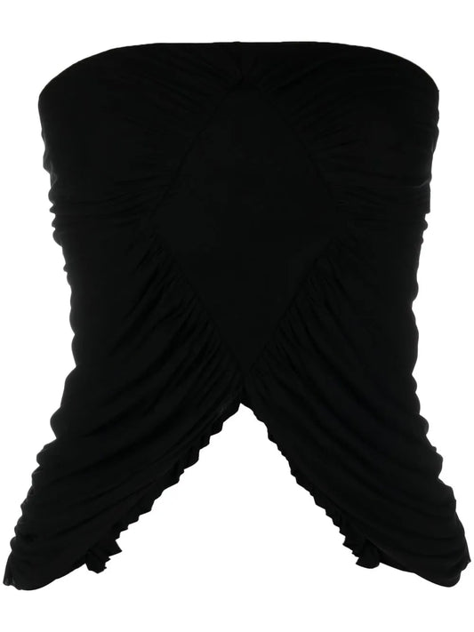 Ruched Strapless Top