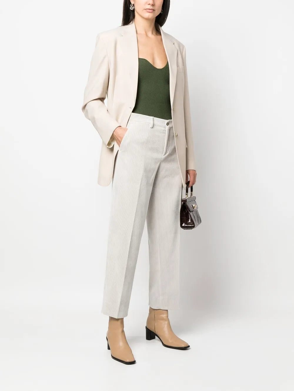 Straight-Leg Corduroy Trousers