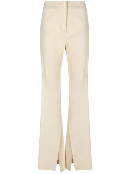 Side-Slit Flared Trousers