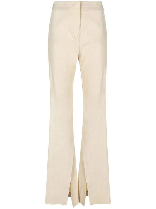 Side-Slit Flared Trousers