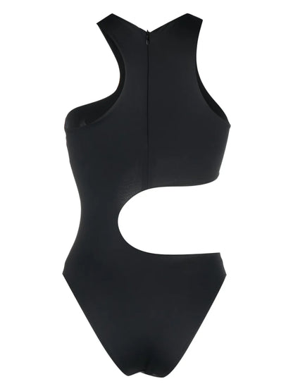 Cut-Out Logo-Print Swimsuit