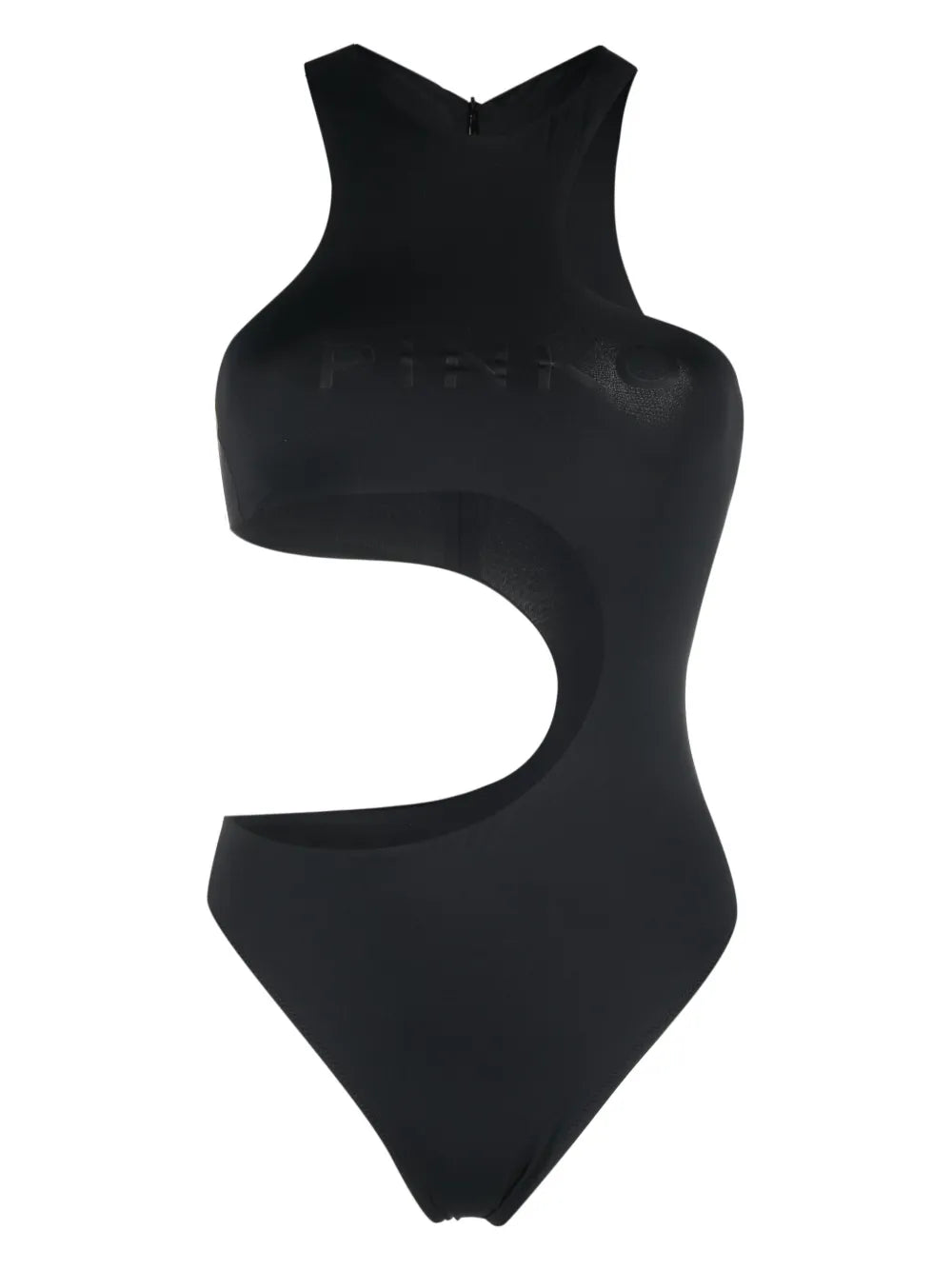 Cut-Out Logo-Print Swimsuit