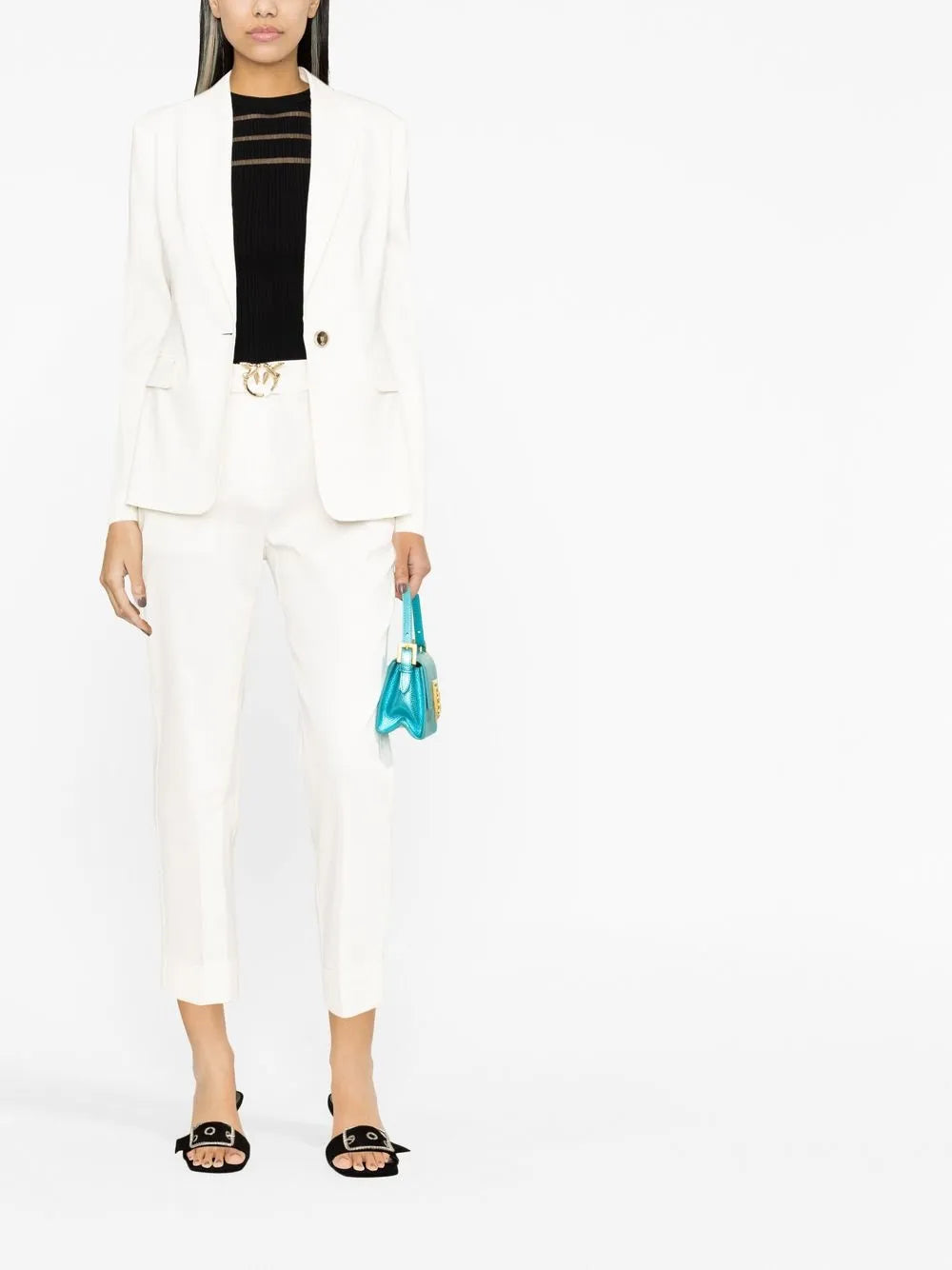 Peak Lapel Linen-Blend Blazer