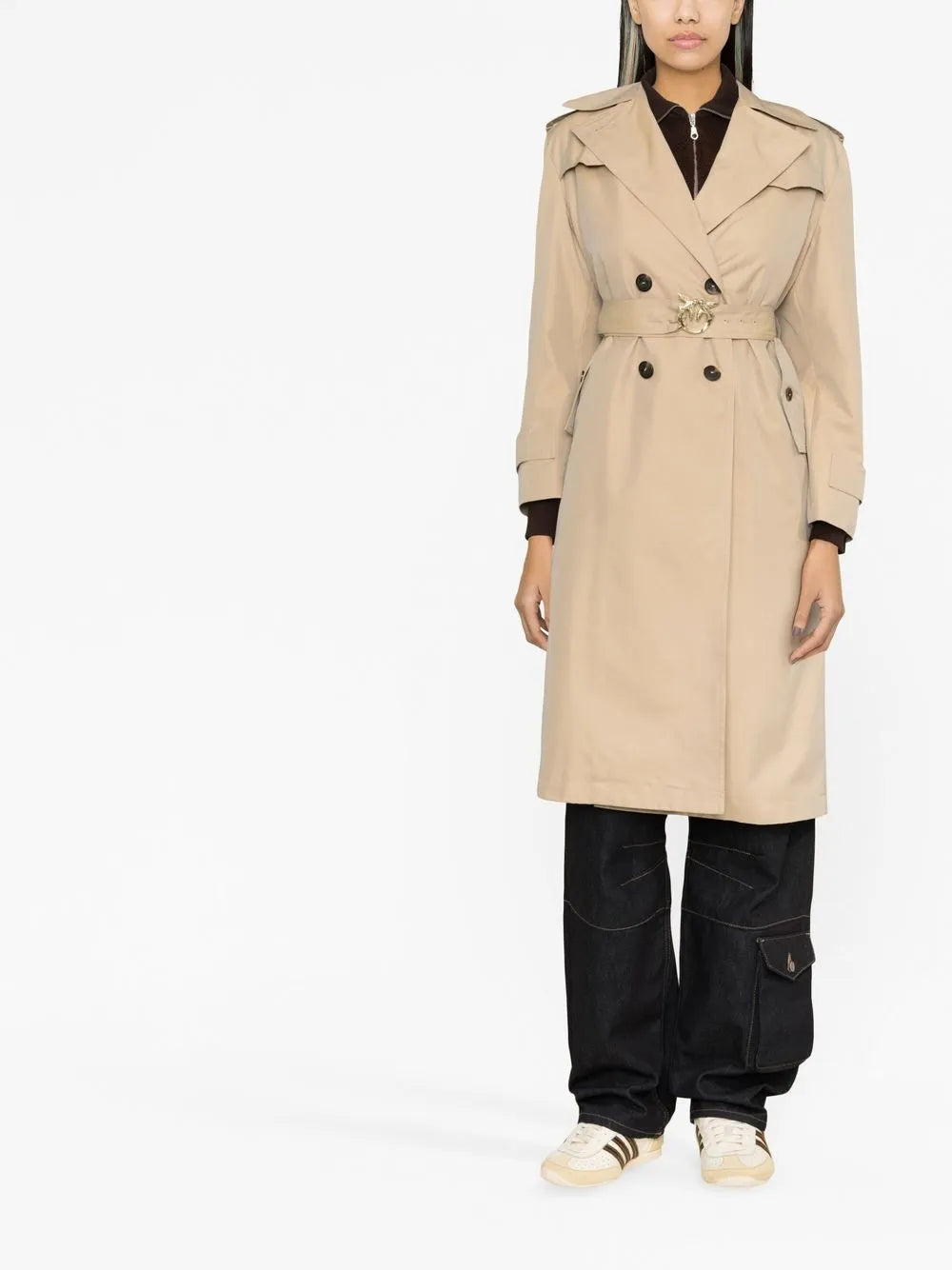 Love Birds-Buckle Trench Coat