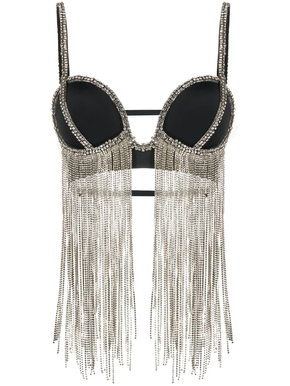 Crystal-Embellished Triangle Top