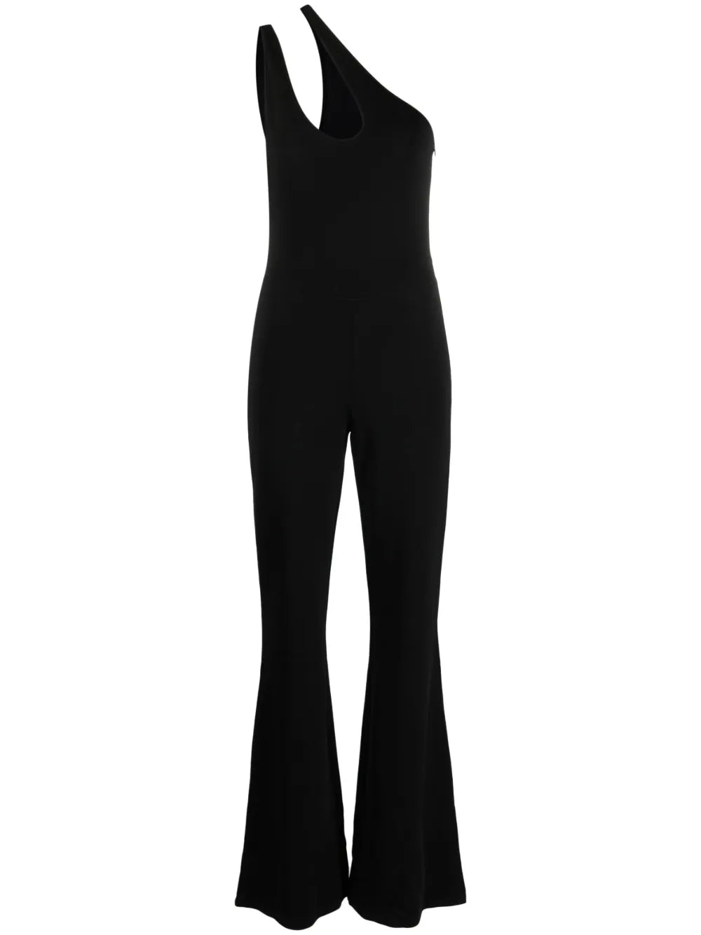 Cut-Out Flared-Leg Jumpsuit