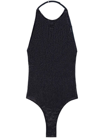 Crystal-Embellished Halterneck Body