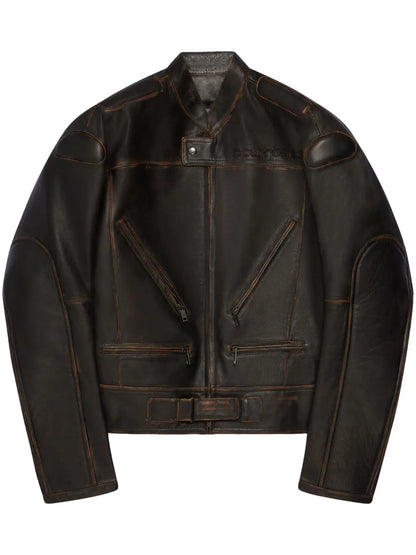 Racer Patina Leather Jacket