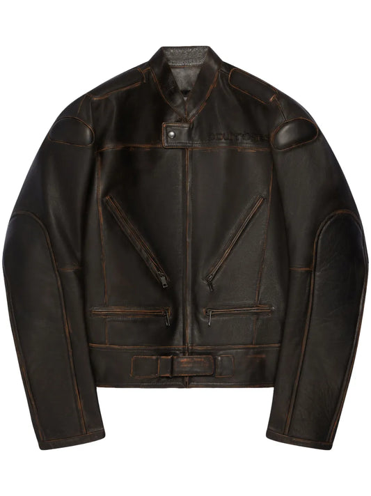 Racer Patina Leather Jacket